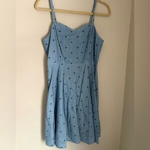 Old Navy Blue Polka Dot Mini Dress